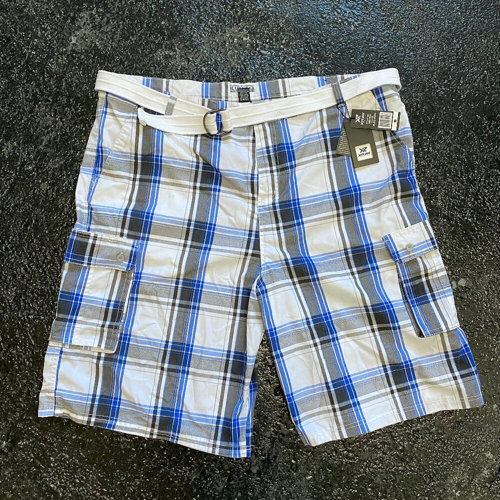 NWT, X RAY Men's Belted Shorts, Model XMS-1618, Size 50 Waist